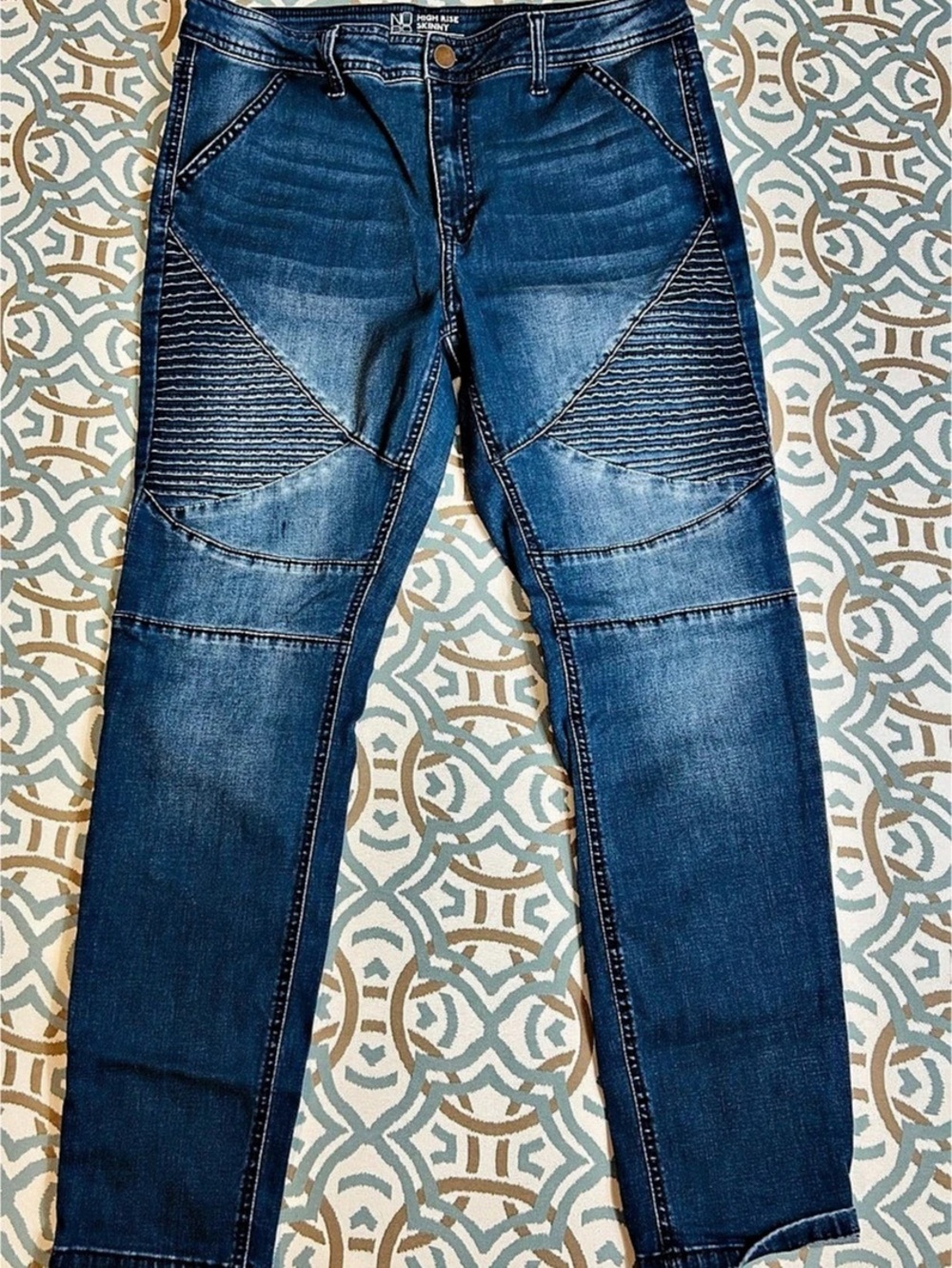 NOBO High Rise Skinny Blue Skinny Jeans Waist 17
